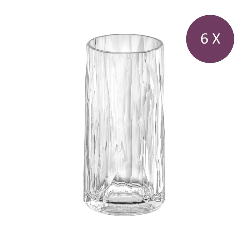 Koziol Limonadeglas, 300 ml, thermoplastic - Koziol Club No. 8 (6 stuks) Veilige Betaling