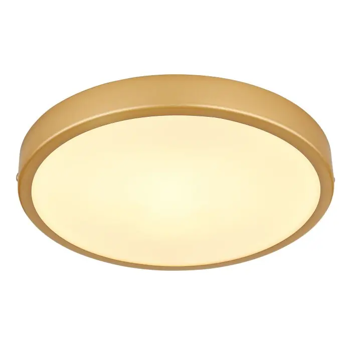 Globo TIBEY Plafondpaneel LED Messing, 1-licht Fabrieksprijs
