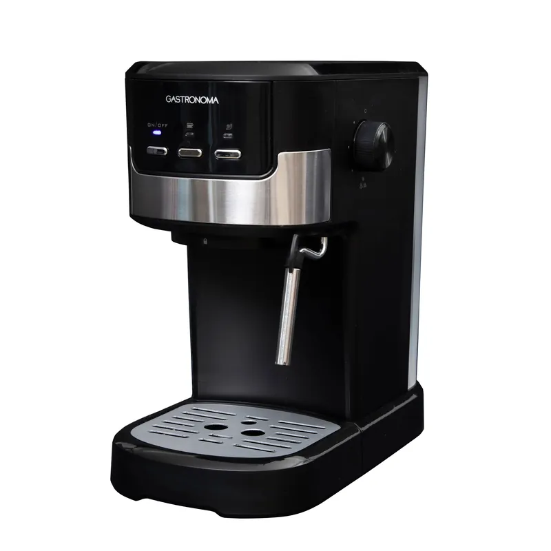 Gastronoma 18110002 - Espressomachine met gemalen koffie en melkopschuimer Actieprijs