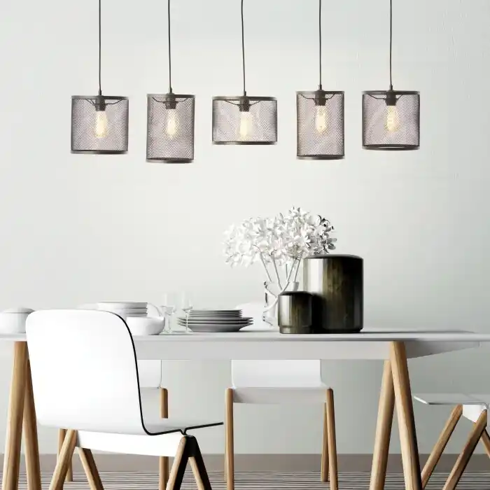 Actieprijs Brilliant Maze Hanglamp Zwart, 5-lichts