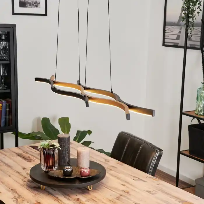 Fuliola Hanglamp LED Zwart, 1-licht Betaalbaar