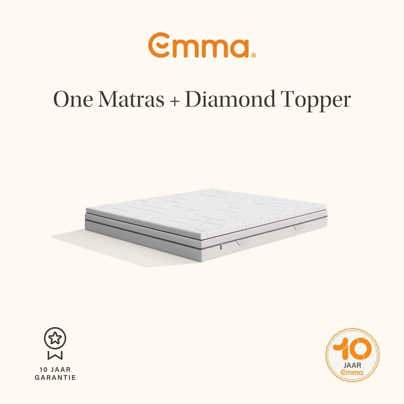 Korting Emma One matras bundel + Diamond topper 120x200