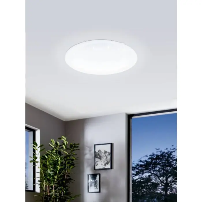 Eglo FRANIACW Plafondlamp LED Wit, 1-licht, Afstandsbediening, Kleurwisselaar Gecertificeerd