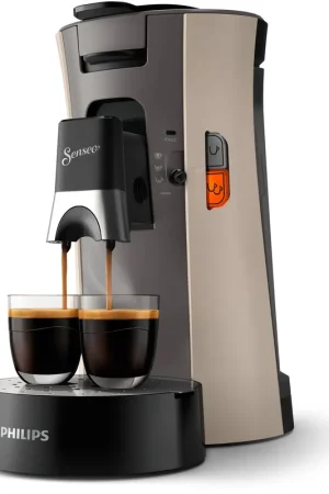 Philips SENSEO® Select koffiepadmachine CSA240/30 - Nougat En Kasjmiergrijs Flitsaanbieding