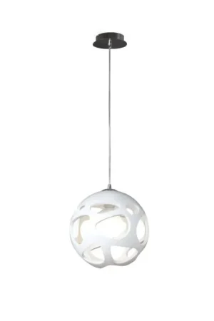 Mantra ORGANICA Hanglamp Chroom, Wit, 1-licht Express Levering