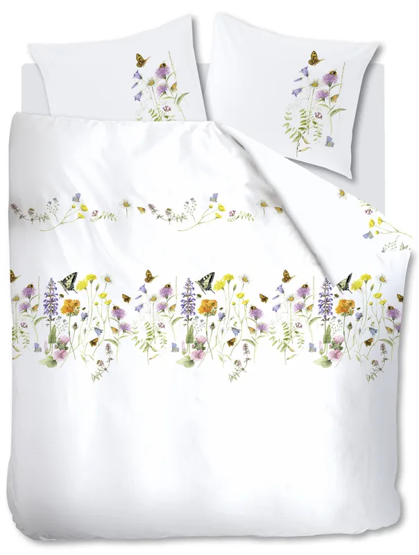 Koop Online Marjolein Bastin Butterfly Paradise katoenen gebloemd lits-jumeaux dekbedovertrek 240x220 cm - multi