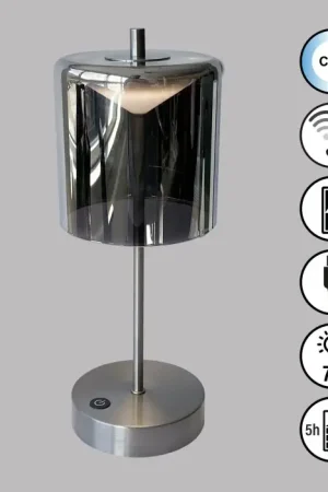 FHL easy Riva Tafellamp LED Nikkel mat, 1-licht Favoriet