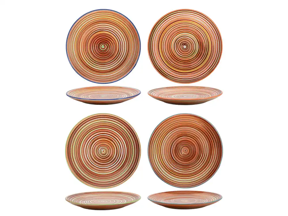 Cookinglife Dinerborden Rhythm & Lines ø 26.5 cm - 4 Stuks Merkproduct