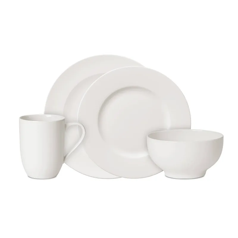 Villeroy & Boch Serviesset For Me 16-delig / 4 personen - 4 bekers met oor, 4 dinerborden, 4 ontbijtborden en 4 French bowls Express Levering