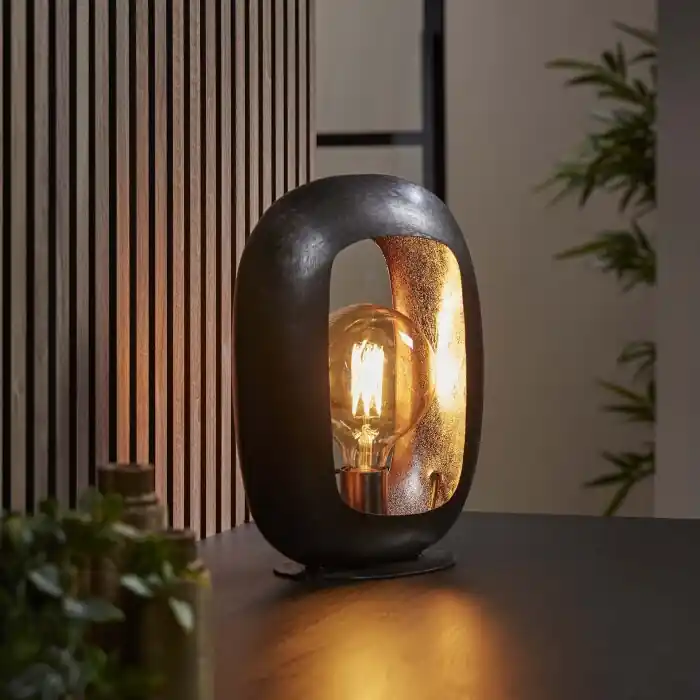 Arch Tafellamp Nikkel mat, Zwart, 1-licht Must-Have