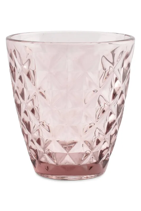 Hete Deal Salt & Pepper glas (220ml) roze Prisma (set van 4)