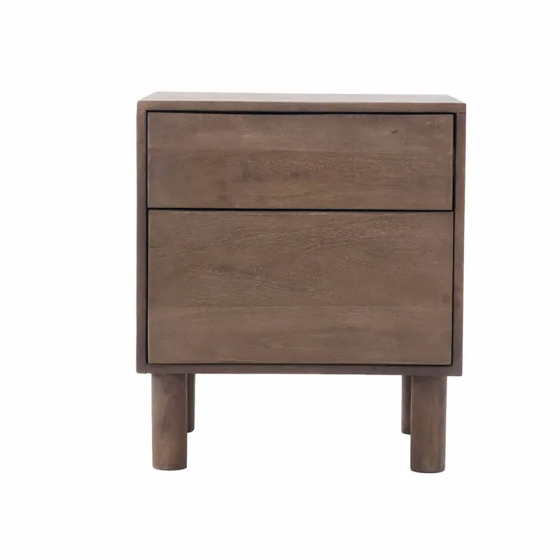 Laatste Versie Giga Meubel Nachtkastje Liana - Bruin - Mangohout - 50x38x57cm
