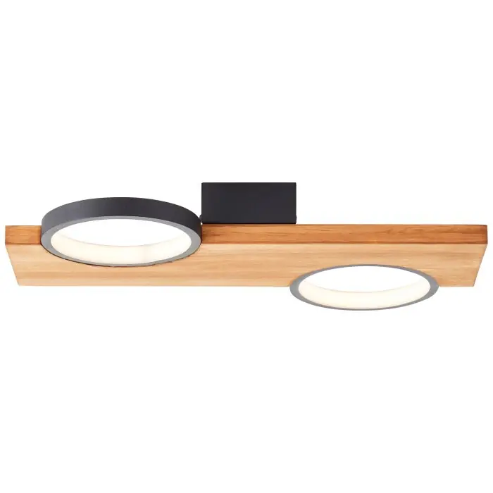 Favoriet Brilliant Cheesy Plafondlamp LED Zwart, 1-licht