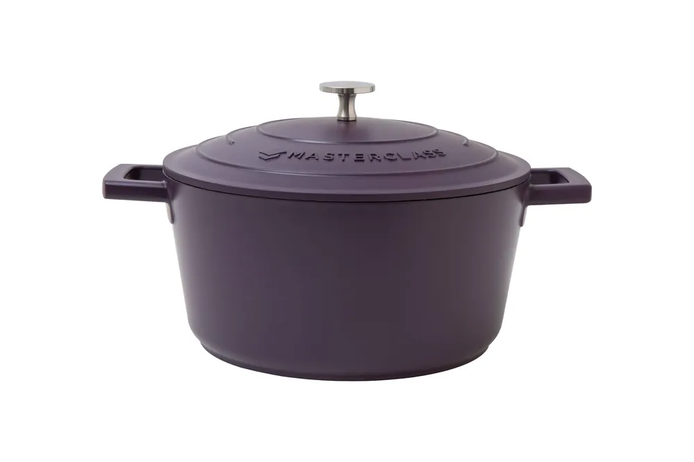 Exclusieve Aanbieding MasterClass gietaluminium braadpan (Ø24 cm) (4L) (lichtgewicht) - paars