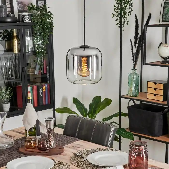 Lauden Hanger Glas 20cm Chroom, Duidelijk, Rookkleurig, 1-licht Rechtstreeks Van De Fabrikant