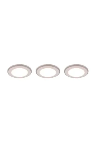 Merkproduct Trio ARGUS Inbouw verlichting - Set van 3 LED Wit, 6-lichts, Afstandsbediening, Kleurwisselaar