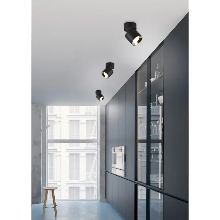 Nieuw Trio GUAYANA Muurlamp Zwart, 1-licht