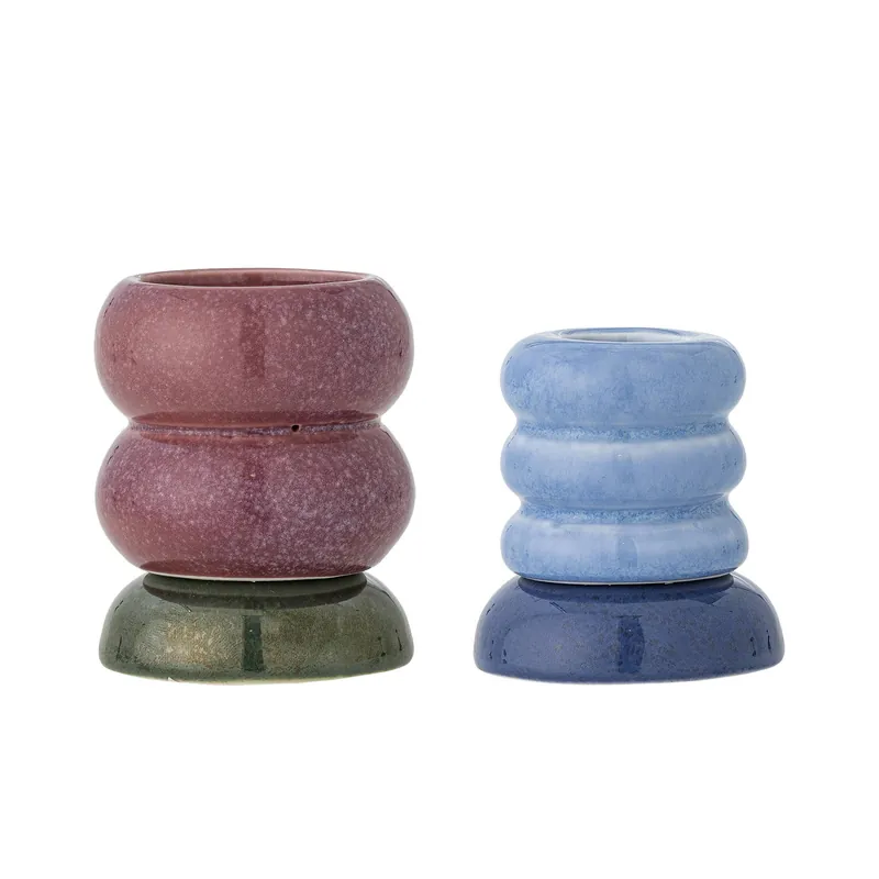Speciale Aanbieding Bloomingville kandelaar / waxinelichthouder Tana (set van 2)