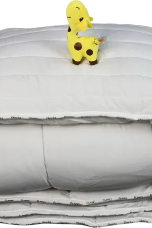 Actieprijs Polydaun starterset Kids synthetisch 4-seizoenen dekbed (140x200 cm) + kussen + knuffel