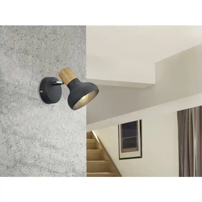 Must-Have Reality Latika Muurlamp Zwart, 1-licht