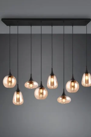 Beperkt Aanbod Trio Lumina Hanglamp Zwart, 8-lichts