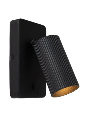 Must-Have Lucide CLUBS Muurlamp Zwart, 1-licht