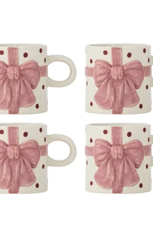 Tijdelijk Beschikbaar Bloomingville mok Bowie (set van 4)