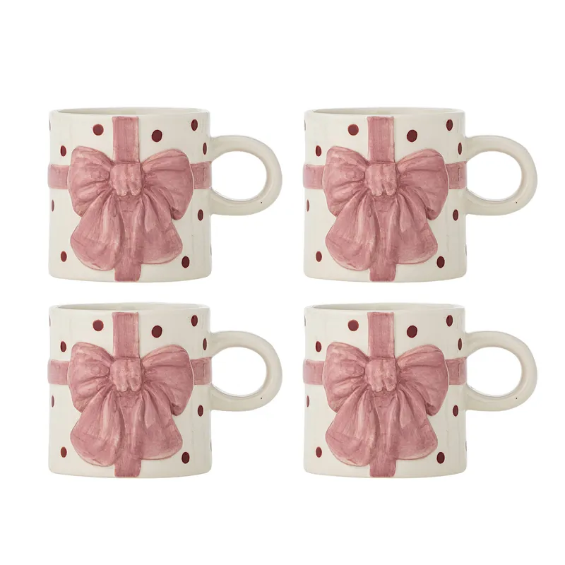 Tijdelijk Beschikbaar Bloomingville mok Bowie (set van 4)