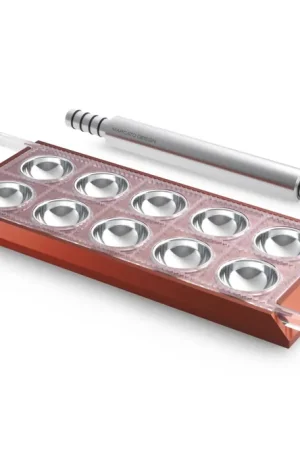 Hete Deal Marcato Ravioli Maker met Deegroller - Rood - 10 Vaks