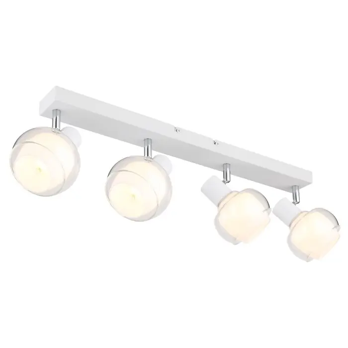 Globo TOKKI Plafondlamp Wit, 4-lichts Bestel Nu