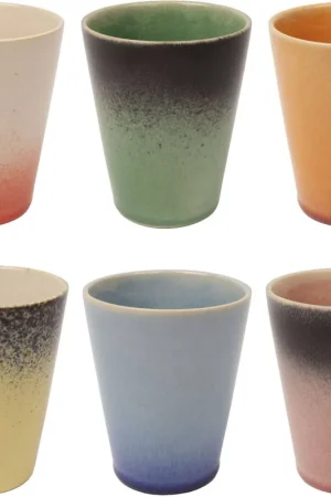 Actieprijs Studio Tavola Cappuccinokopjes - Koffiebekers - Fire - 310 ml - 6 stuks