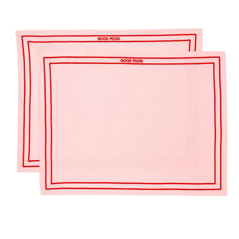 Vondels placemat GOOD FOOD (set van 2) Uitverkoop