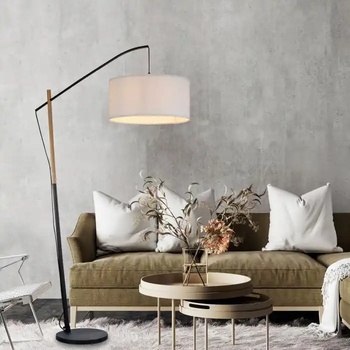 Direct Beschikbaar Leuchten-Direkt GREEN SOFIE Staande lamp Natuurlijke kleuren, Zwart, 1-licht