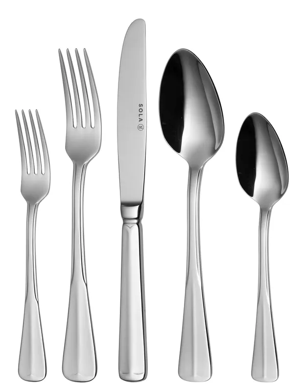Superprijs Sola Bestekset Haagsch Lofje - 18/10 RVS - 24 delig / 6 personen