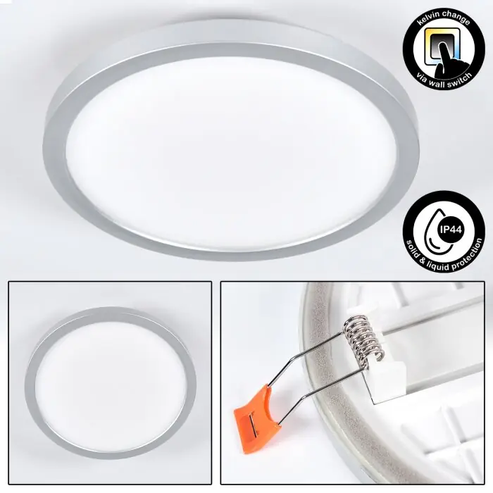 Laatste Kans Pawcatuck Inbouw verlichting LED Chroom, Wit, 1-licht