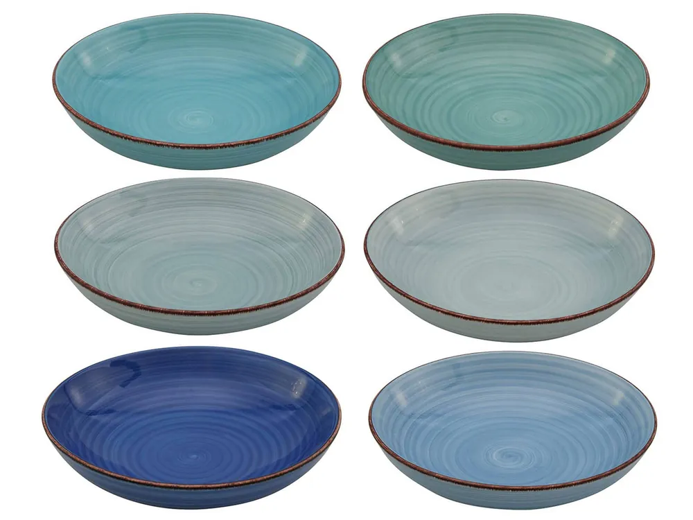 Express Levering Cookinglife Pastaborden Delice Blauw ø 23 cm - 6 stuks