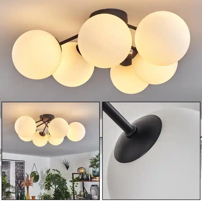 Chehalis Plafondlamp Wit, 6-lichts Korting