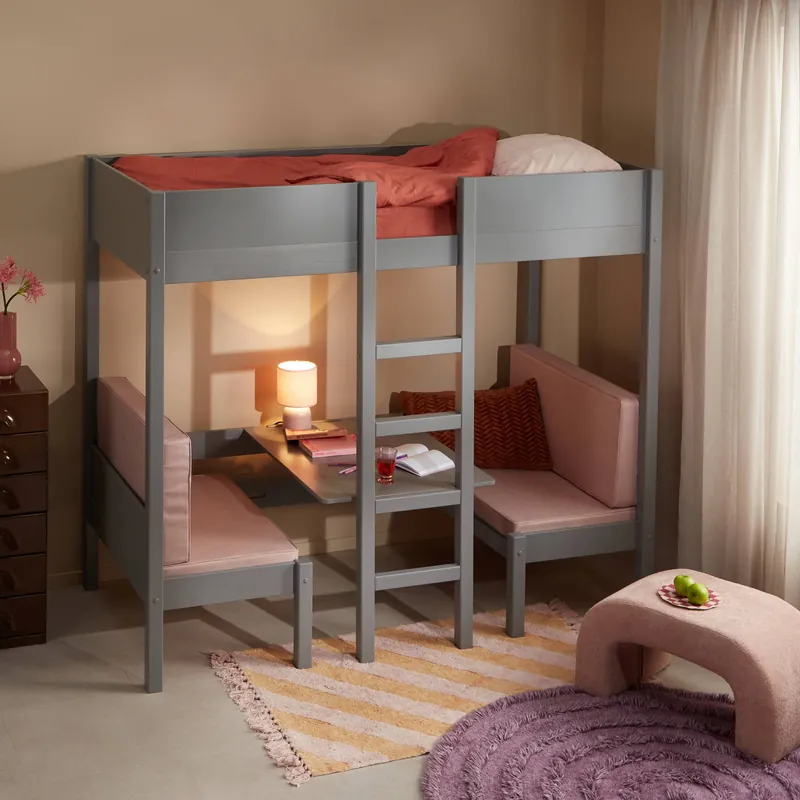 Aanbieding NOUS Kids hoogslaper met zitje Charlie (90x200 cm)