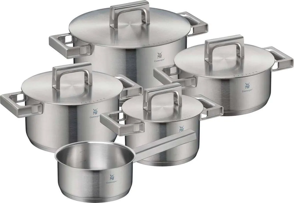 Beste Prijs WMF Pannenset Ultimate Cool 5-delig - RVS - Kookpan ø 16, 20, 20, 24 cm & Steelpan ø 16 cm