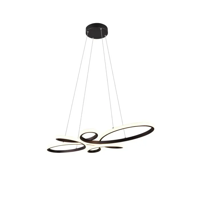 Trio FLY Hanglamp LED Zwart, 1-licht Snelle Levering