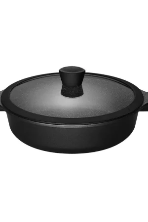 Flitsaanbieding Sola Hapjespan / Sauteerpan met deksel Fair Cooking ø 28 cm - standaard anti-aanbaklaag