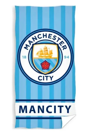 Official Fanwear Manchester City Strandlaken Blauw (75 x 150 cm) Meest Verkocht