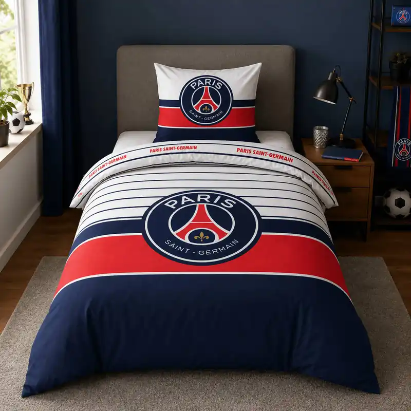 Koop Online Official Fanwear PSG Dekbed Blauw/Wit/Rood