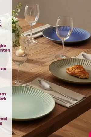 Koopje Cookinglife Ontbijtborden / Dessertborden Aqua Maris ø 21 cm - 6 Stuks