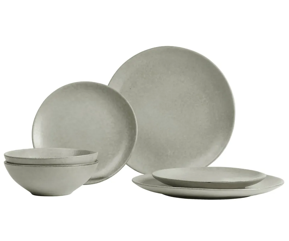 Voordeelprijs Broste Copenhagen Broste Copenhagen Serviesset Nordic Marsh 6-delig / 2 personen - 2 dinerborden, 2 ontbijtborden en 2 kommen
