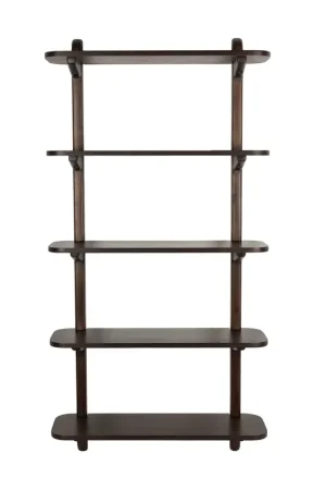 Seizoensaanbieding Zuiver Hogar Wandkast/ Wandplanken Donkerbruin