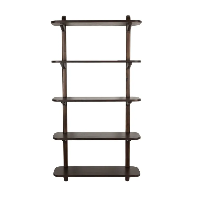 Seizoensaanbieding Zuiver Hogar Wandkast/ Wandplanken Donkerbruin