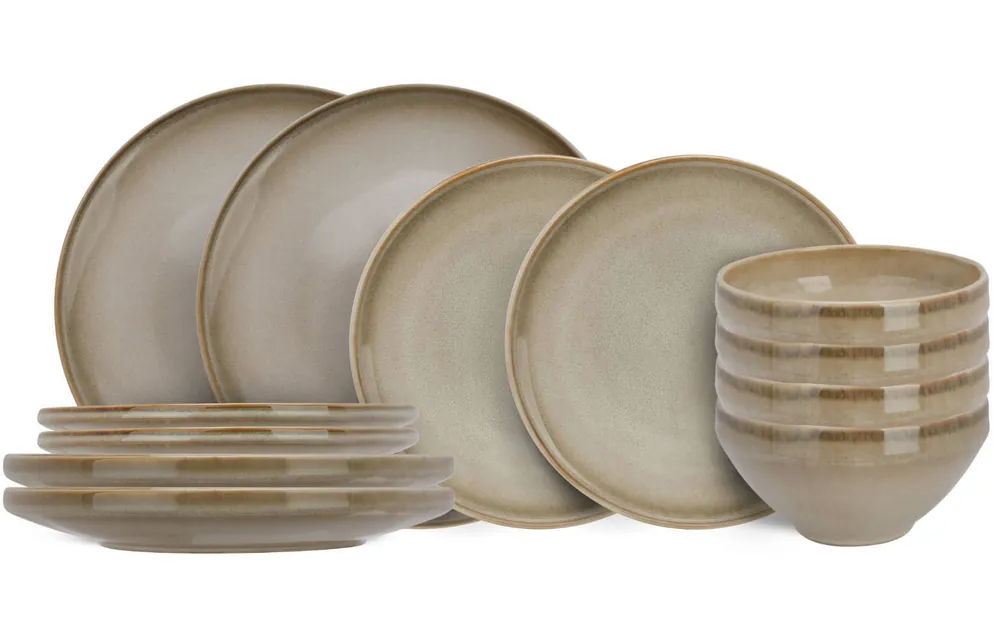 Cosy & Trendy Serviesset Conico 12-delig / 4 personen - 4 dinerborden, 4 dessertborden en 4 kommen Betrouwbaar