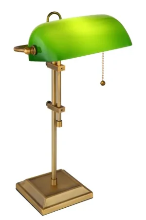 Alleen Vandaag Globo ANTIQUE Bankierslamp Oud messing, 1-licht