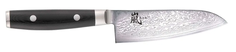 Direct Verzonden Yaxell Yaxell Santokumes Ran 12.5 cm - 69 laags roestvrij damast staal - canvas Micarta heft